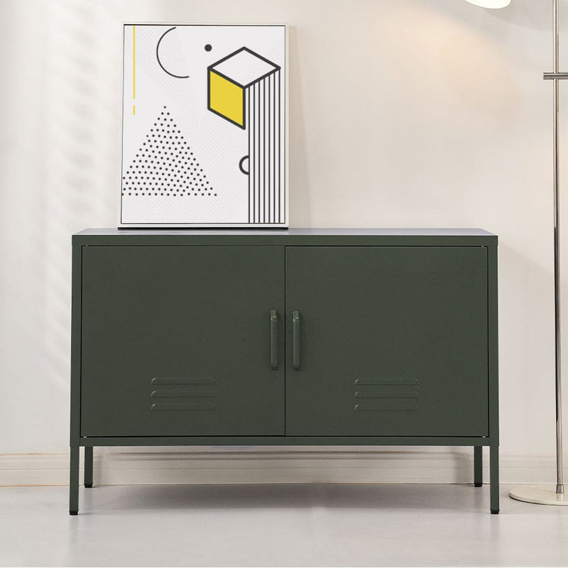 Artiss Buffet Sideboard Metal Cabinet - BASE Green