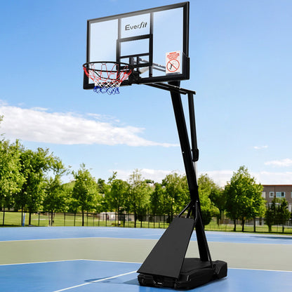 Everfit 3.05M Basketball Hoop Stand System Adjustable Height Portable Black Pro