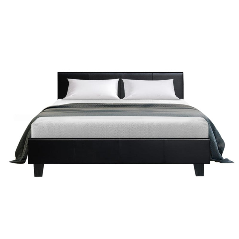 Artiss Bed Frame Double Size Black NEO