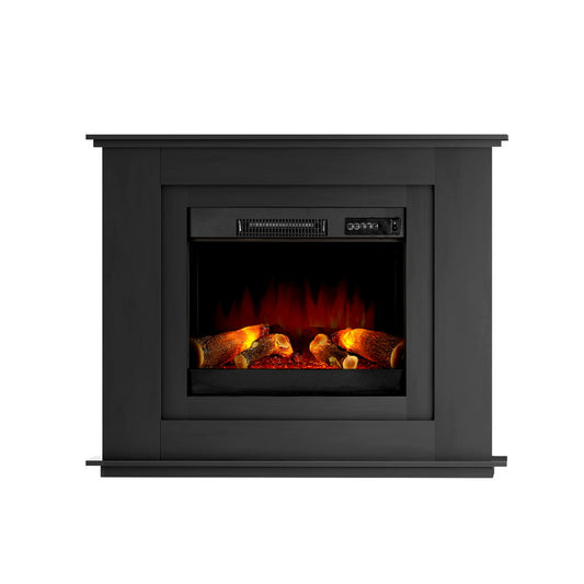 Devanti Electric Fireplace Fire Heater 2000W Black