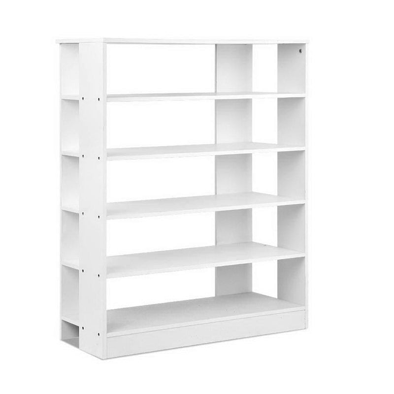 Artiss Shoe Rack Cabinet 30 Pairs 6-Tier Shelf White