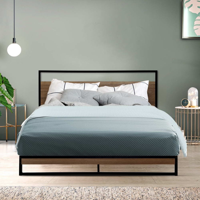 Artiss Bed Frame Double Size Metal Frame DANE