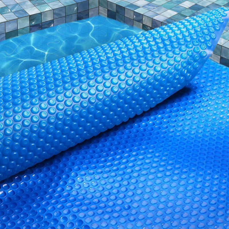 Aquabuddy Pool Cover 500 Micron 10x4m Swimming Pool Solar Blanket Blue