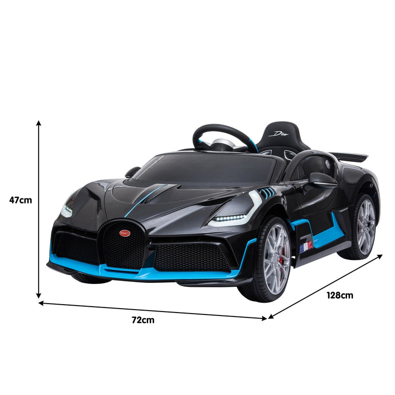 Kahuna Licensed Bugatti Divo Kids Electric Ride On Car - Black