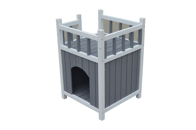 YES4PETS Cat Shelter Condo with Escape Door Rabbit Kitty House Cave