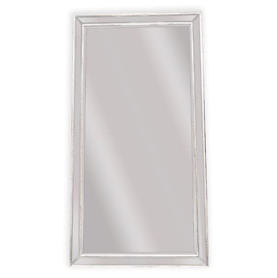 White Beaded Framed Mirror - X Large 190cm x 100cm