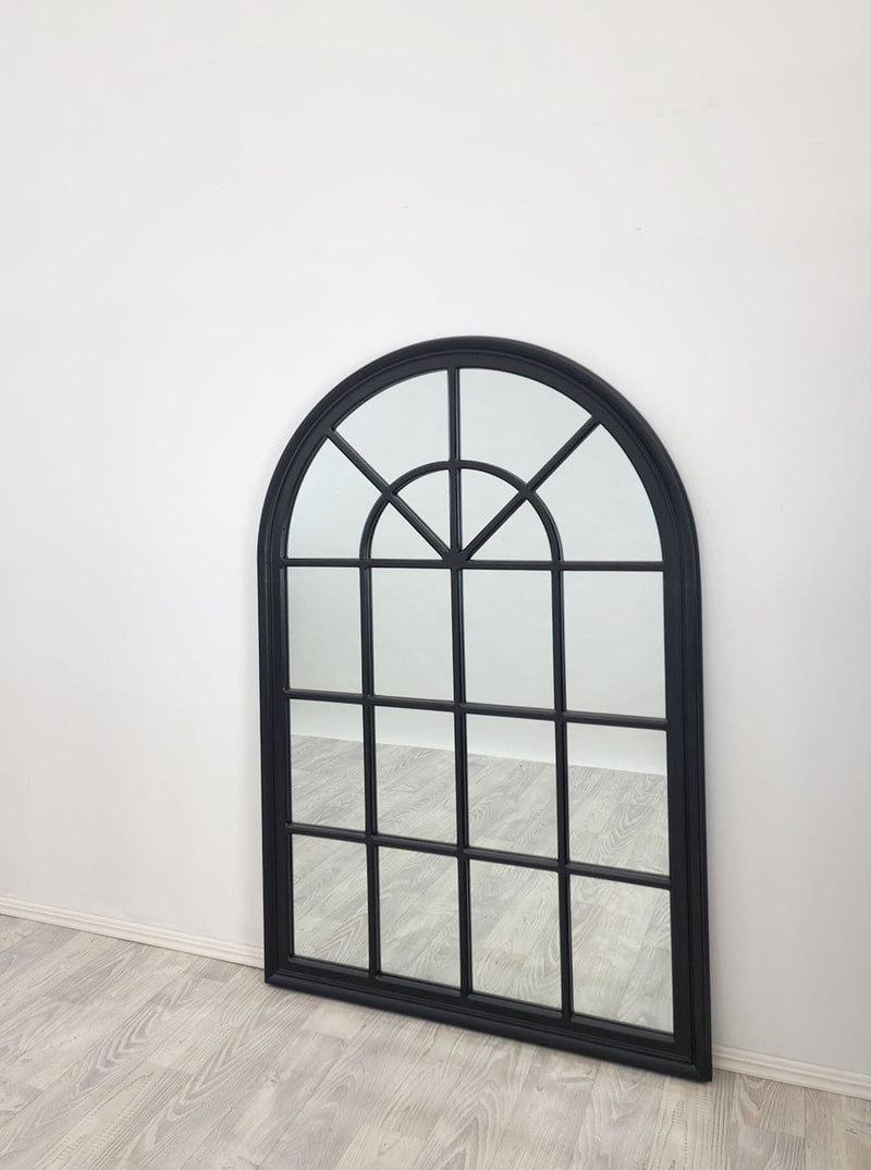 Window Style Mirror - Black Arch 100 CM x 150 CM