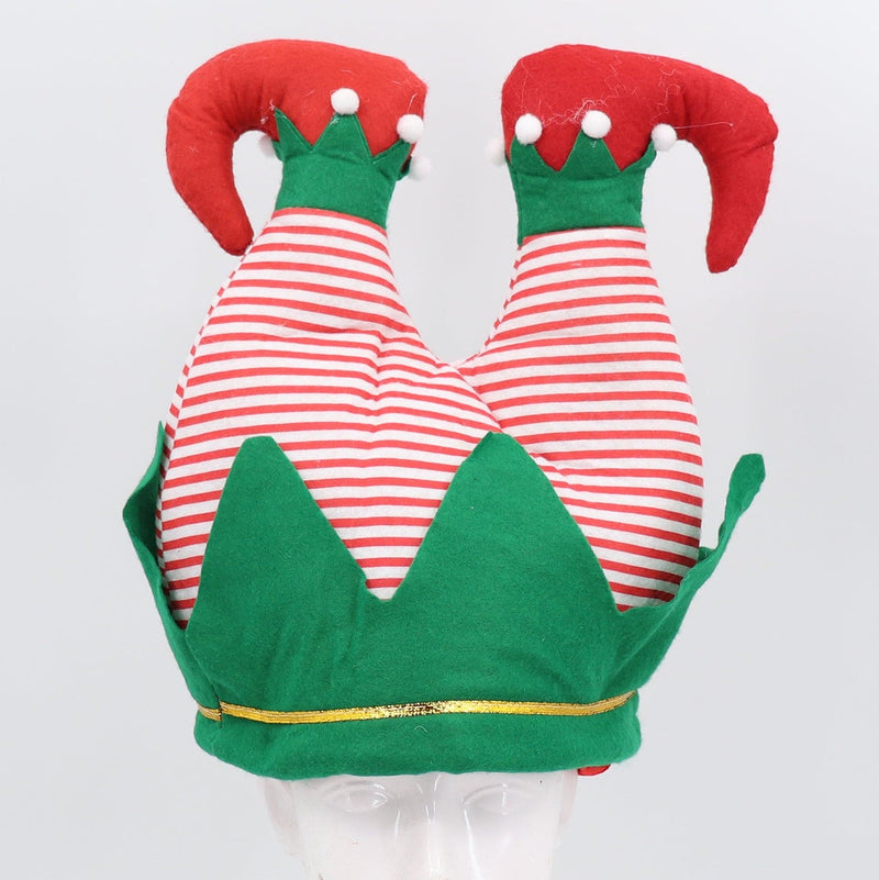 Christmas Unisex Adults Kids Novelty Hat Xmas Party Cap Santa Costume Dress Up, Elf Pants