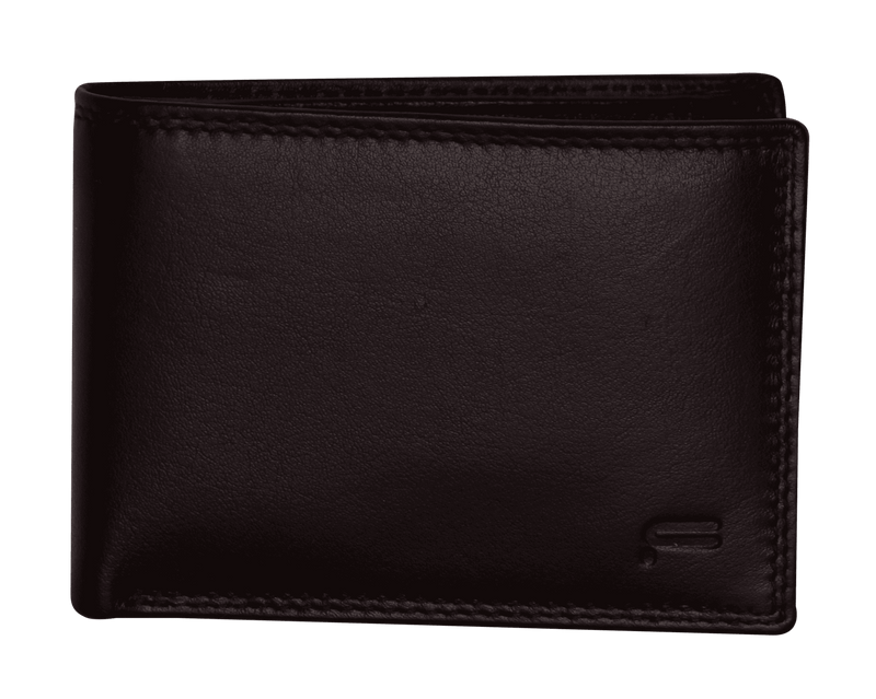 Futura Mens Harrison RFID Genuine Leather Wallet - Brown