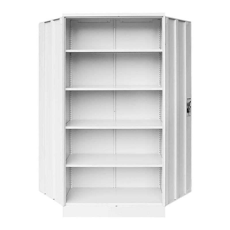 Two-Door Shelf Office Gym Filing Storage Locker Cabinet Safe