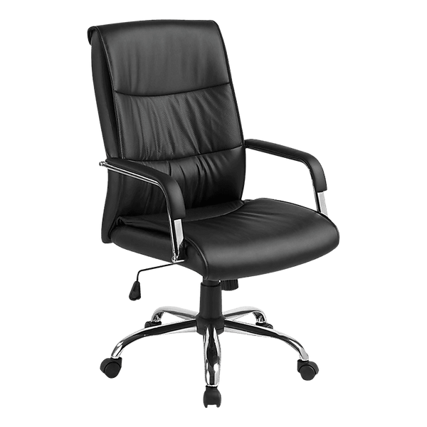 PU Leather Office Chair Executive Padded Black