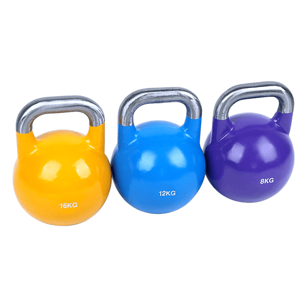 8KG, 12KG, 16KG Pro-Grade Steel KettleBell Set