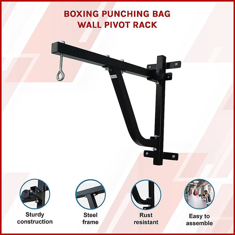 Boxing Punching Bag Wall Pivot Rack