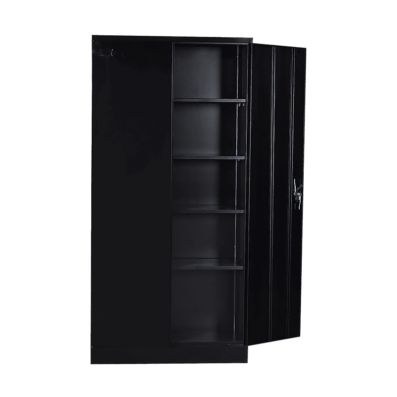 Two-Door Shelf Office Gym Filing Storage Locker Cabinet Safe