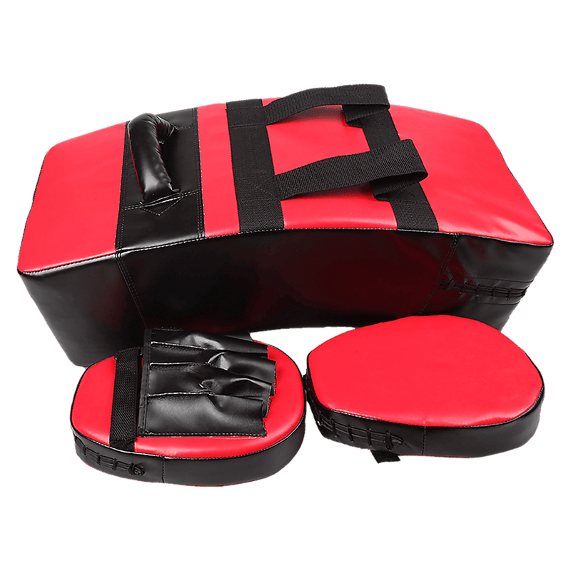 Kicking Boxing Sparring Shield & Punching Pad Mitts Combo