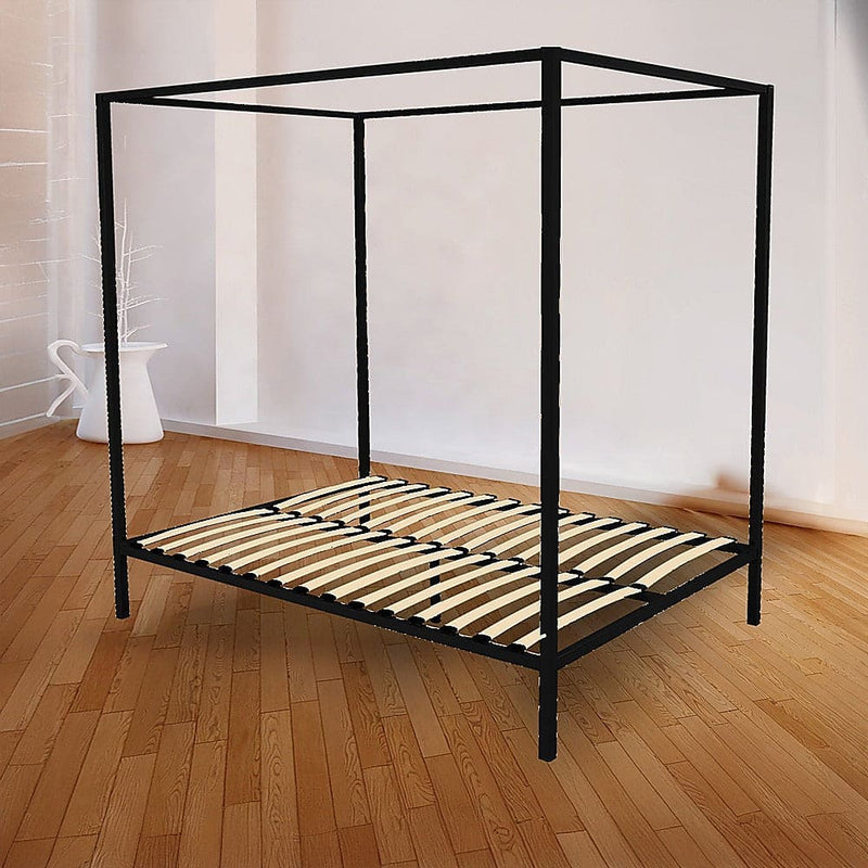 4 Four Poster Queen Bed Frame