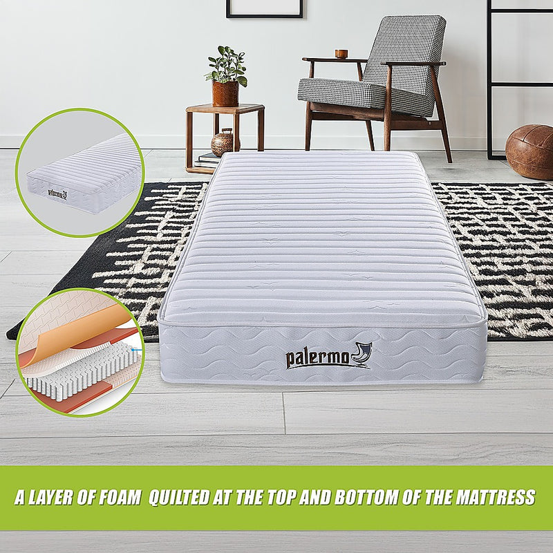 Palermo Contour 20cm Encased Coil King Single Mattress CertiPUR-US Certified Foam