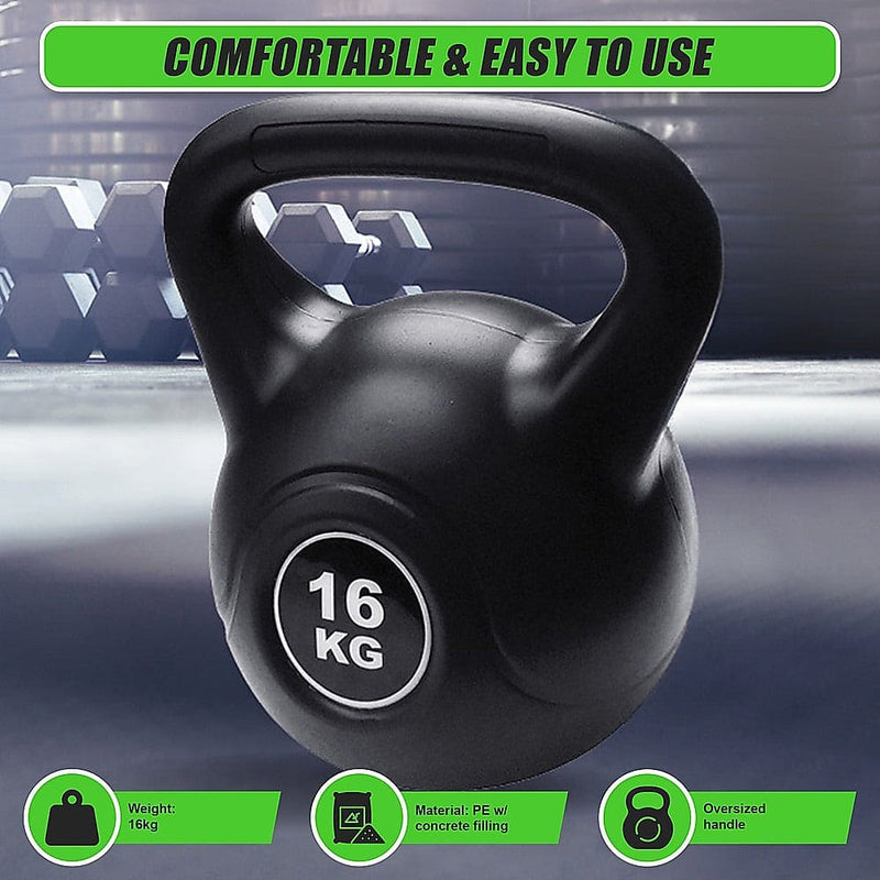 Kettle Bell 16KG Training Weight Fitness Gym Kettlebell