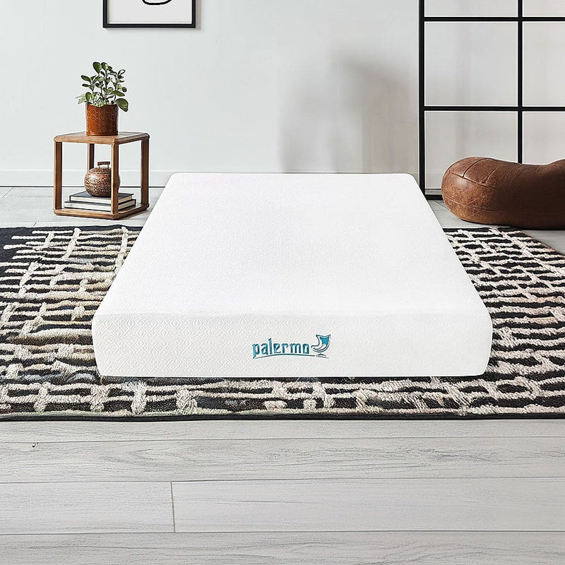 Palermo Double 25cm Gel Memory Foam Mattress  - Dual-Layered  - CertiPUR-US Certified