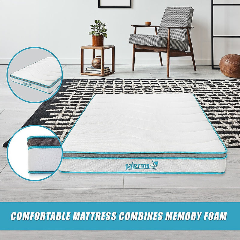 Palermo Double 20cm Memory Foam and Innerspring Hybrid Mattress