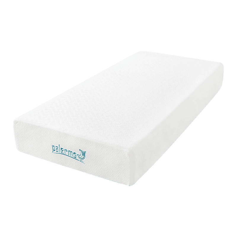 Palermo Single 25cm Gel Memory Foam Mattress - Dual-Layered - CertiPUR-US Certified