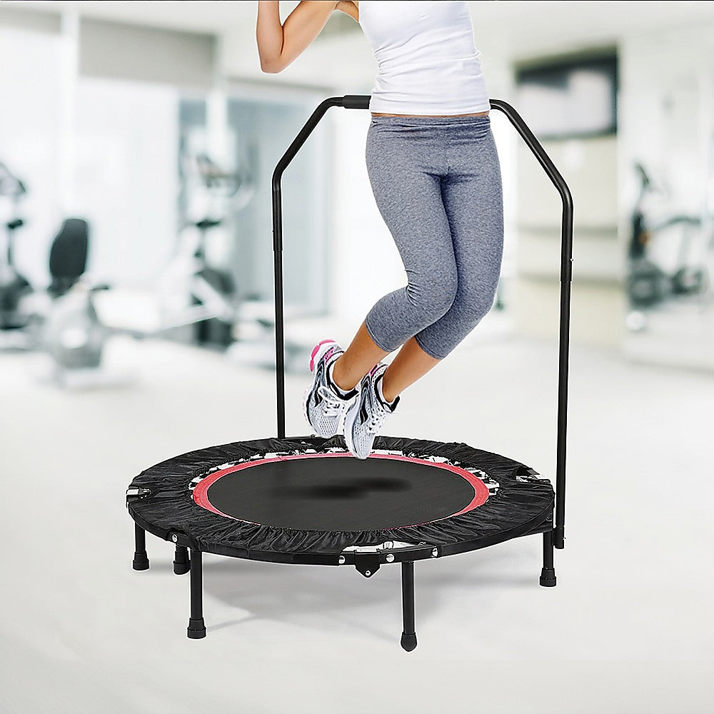 Mini Rebounder Trampoline With Handle Rail