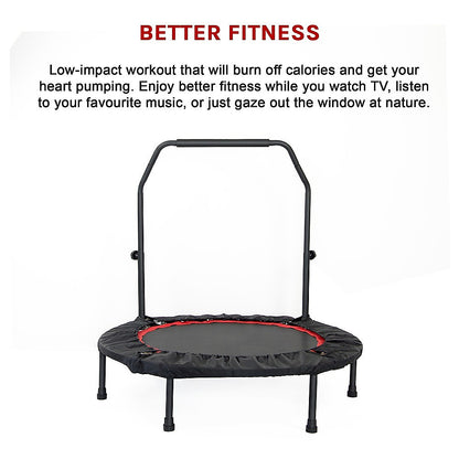 Mini Rebounder Trampoline With Handle Rail