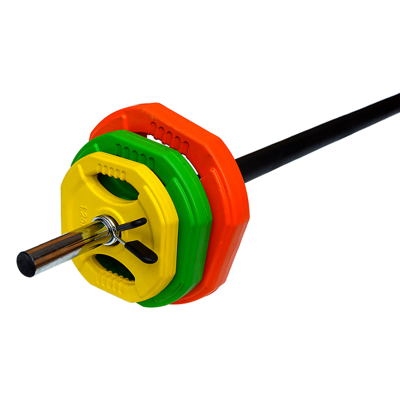 20kg Standard Rubber Coloured Barbell