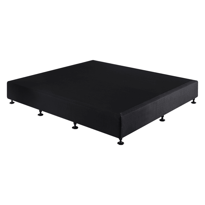 Palermo King Ensemble Bed Base Midnight Black Linen Fabric