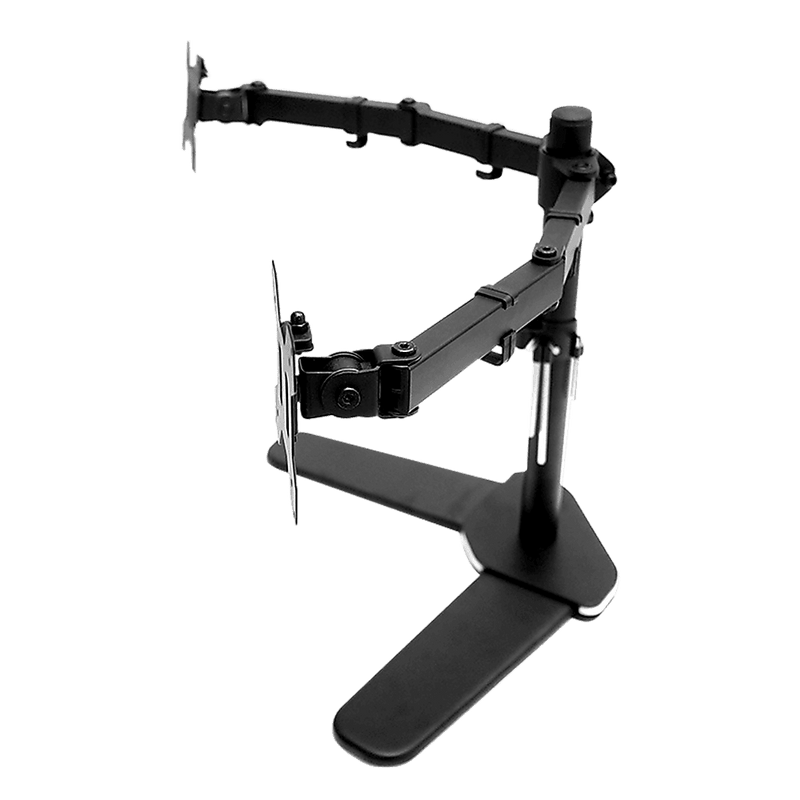 13"-27" Dual Screen Monitor Stand TV Bracket Computer Display Desk Mount Holder