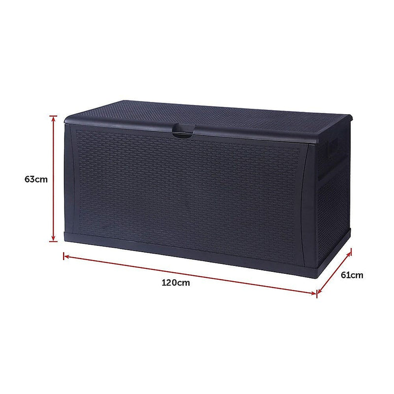 Patio Deck Box Outdoor Storage Plastic Bench Box 450 Litre