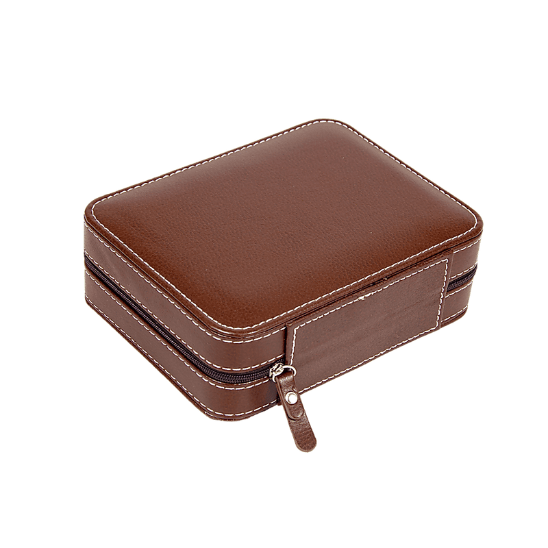 4 Watch Box Display Travel Case PU Leather