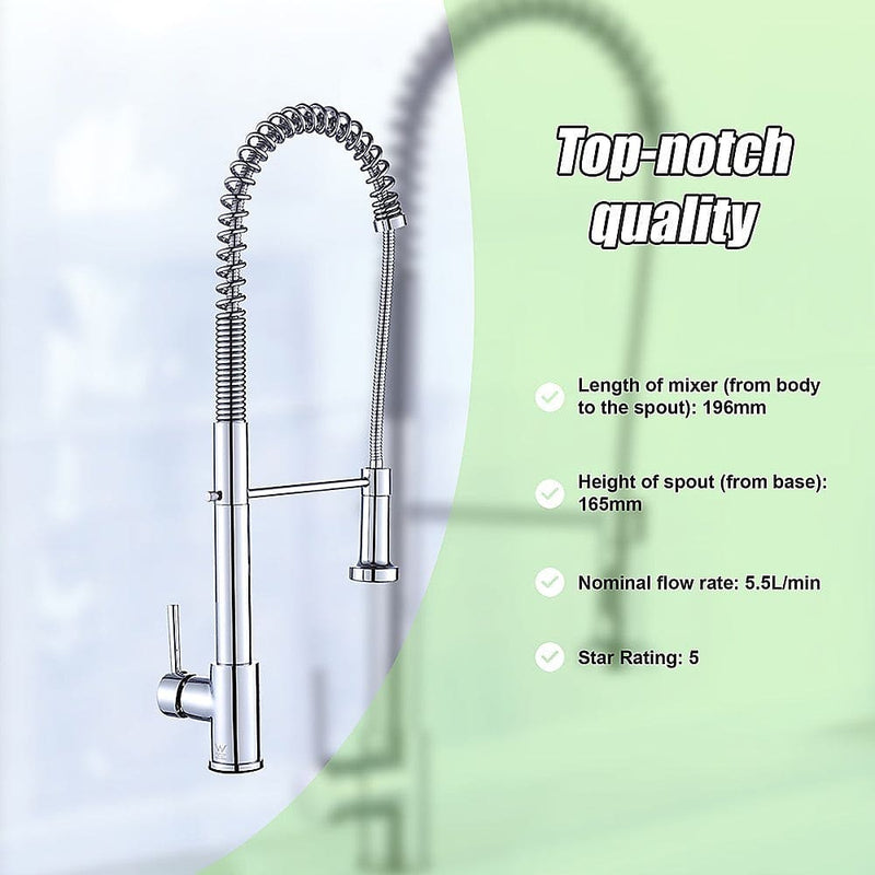 Basin Mixer Pull-Out Kitchen Tap Faucet Laundry Sink