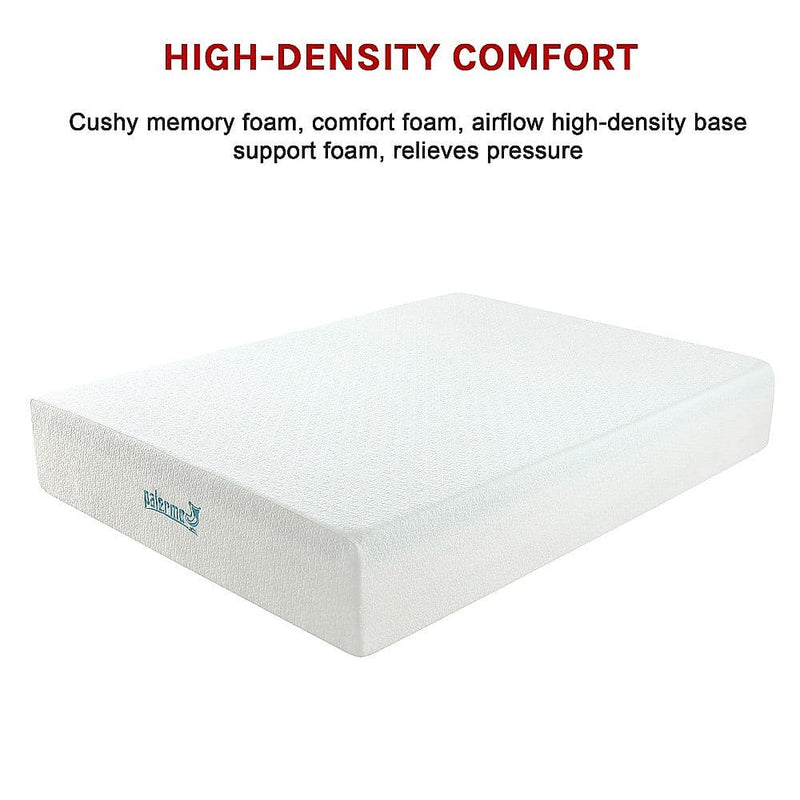 Palermo Queen Mattress 30cm Memory Foam Green Tea Infused CertiPUR Approved