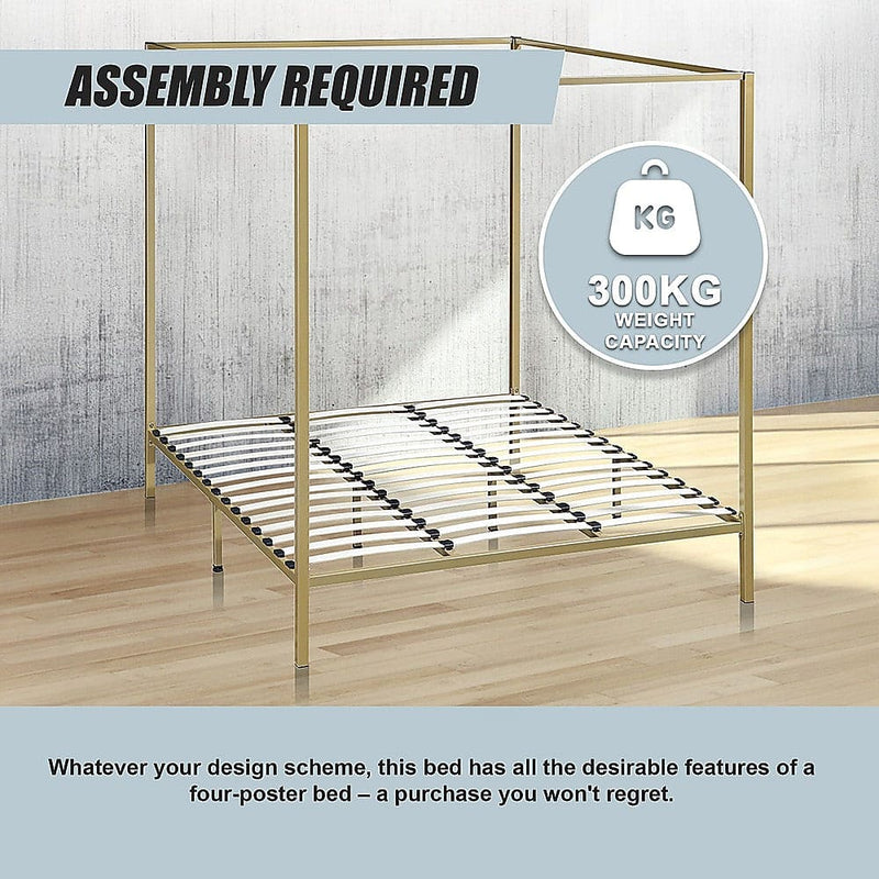 4 Four Poster King Bed Frame