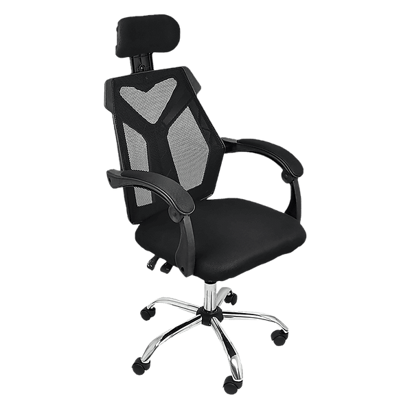 Office Chair Gaming Computer Chairs Mesh Back Foam Seat - Black