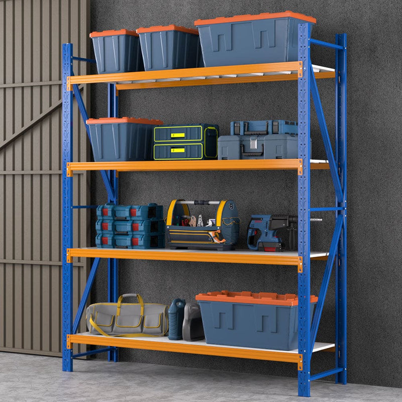 Giantz 2.4Mx2M Garage Shelving Warehouse Rack Pallet Racking Storage Shelf Blue