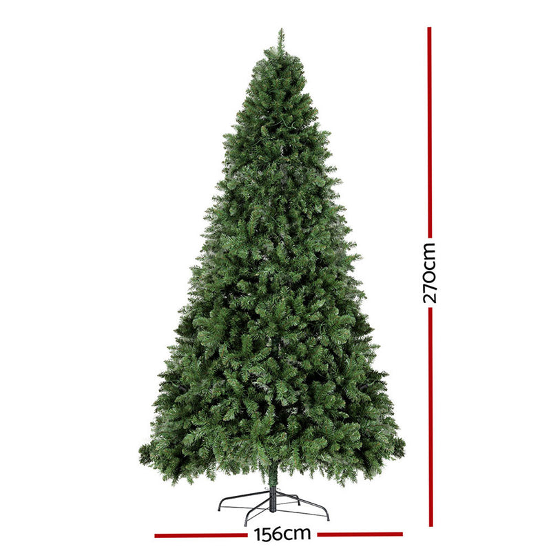 Jingle Jollys Christmas Tree 2.7M LED Xmas Tree Party Decorations 2590 Tips