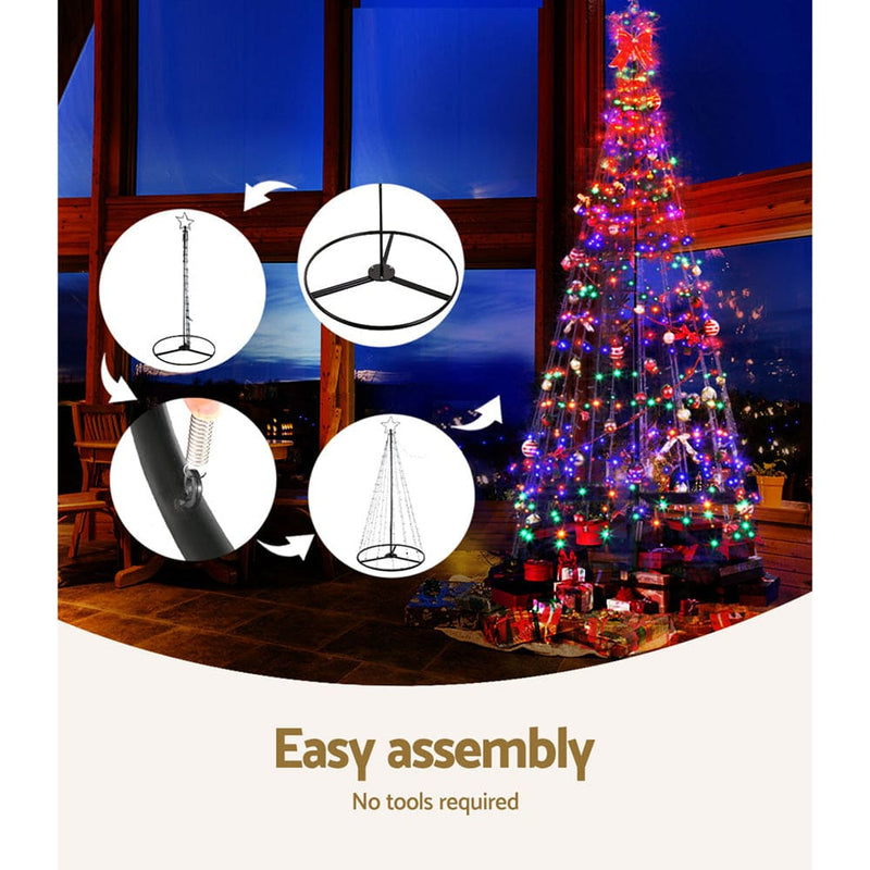 3.6M Christmas Tree 400 LED Solar Jingle Jollys