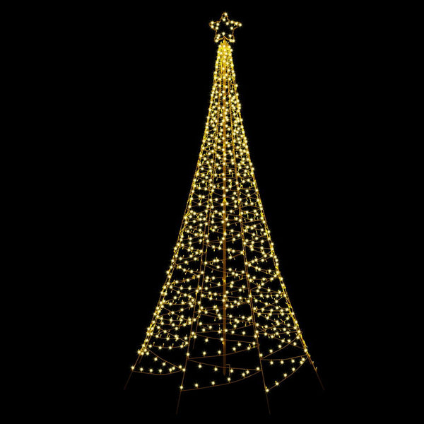 3.6M Christmas Tree 800 LED Solar Net Lights Jingle Jollys