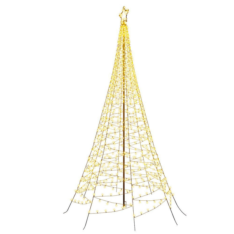 3.6M Christmas Tree 800 LED Solar Net Lights Jingle Jollys