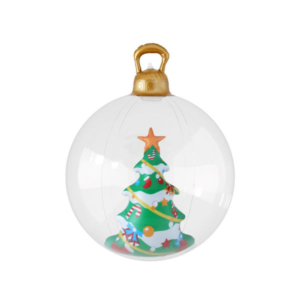 Jingle Jollys Christmas Inflatable Ball 60cm Tree Decoration Giant Bauble Clear