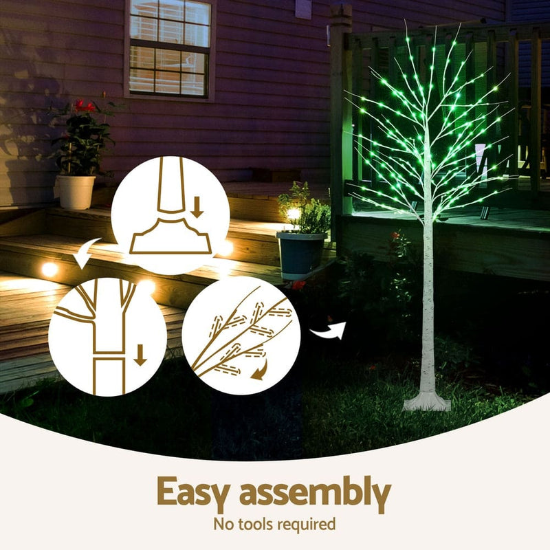 1.7M Christmas Tree 120 RGB LED Lights Jingle Jollys