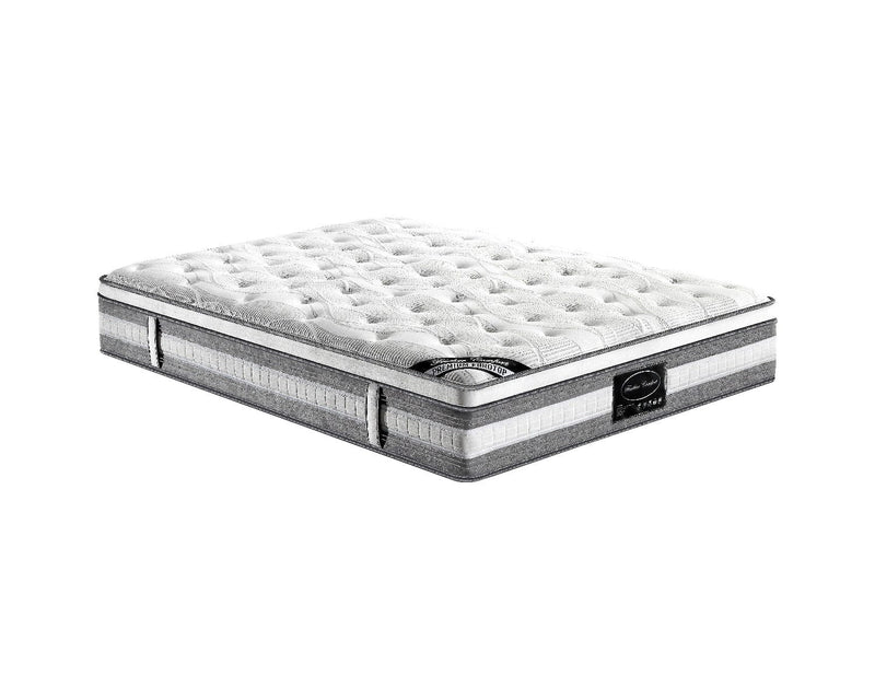 Mattress Euro Top King Size Pocket Spring Coil with Knitted Fabric Medium Firm 34cm Thick