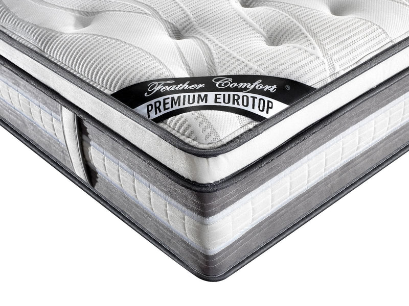 Mattress Euro Top King Size Pocket Spring Coil with Knitted Fabric Medium Firm 34cm Thick