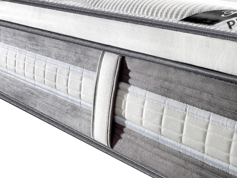 Mattress Euro Top Queen Size Pocket Spring Coil with Knitted Fabric Medium Firm 34cm Thick