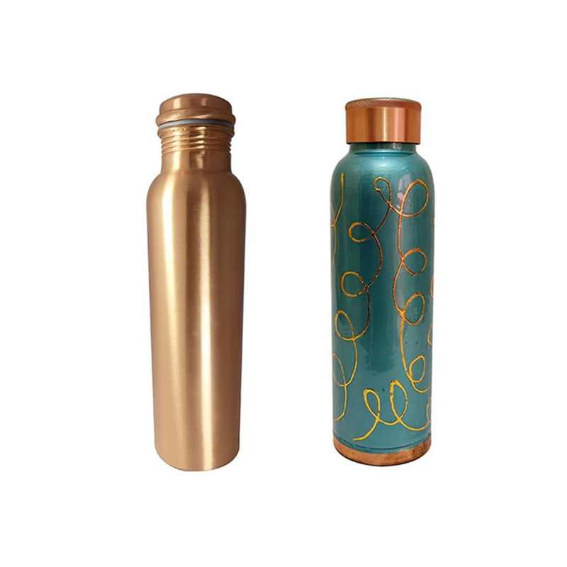 Health Mechanic Trendy Copper Bottle Combo  (Pack of 2)