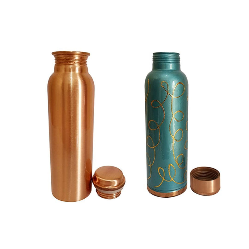 Health Mechanic Trendy Copper Bottle Combo  (Pack of 2)