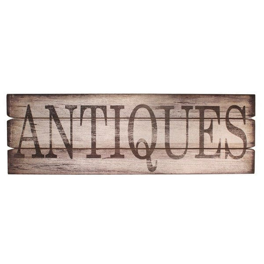 Wood Sign Antiques 122X3X40cmh