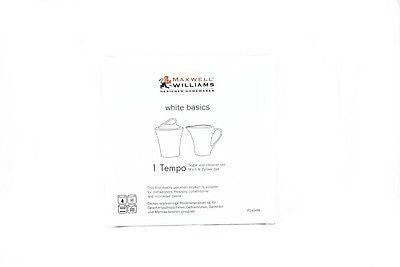 Maxwell and Williams "1 Tempo" White Basics Sugar & Creamer Set (2 sets) - LifeStylz